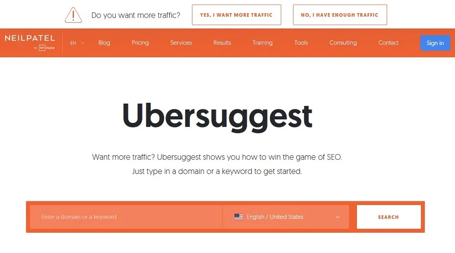 Ubersuggest